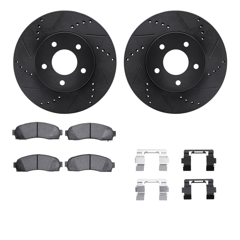 Dynamite Friction 8512-47046 Disc Brake Kit - Front