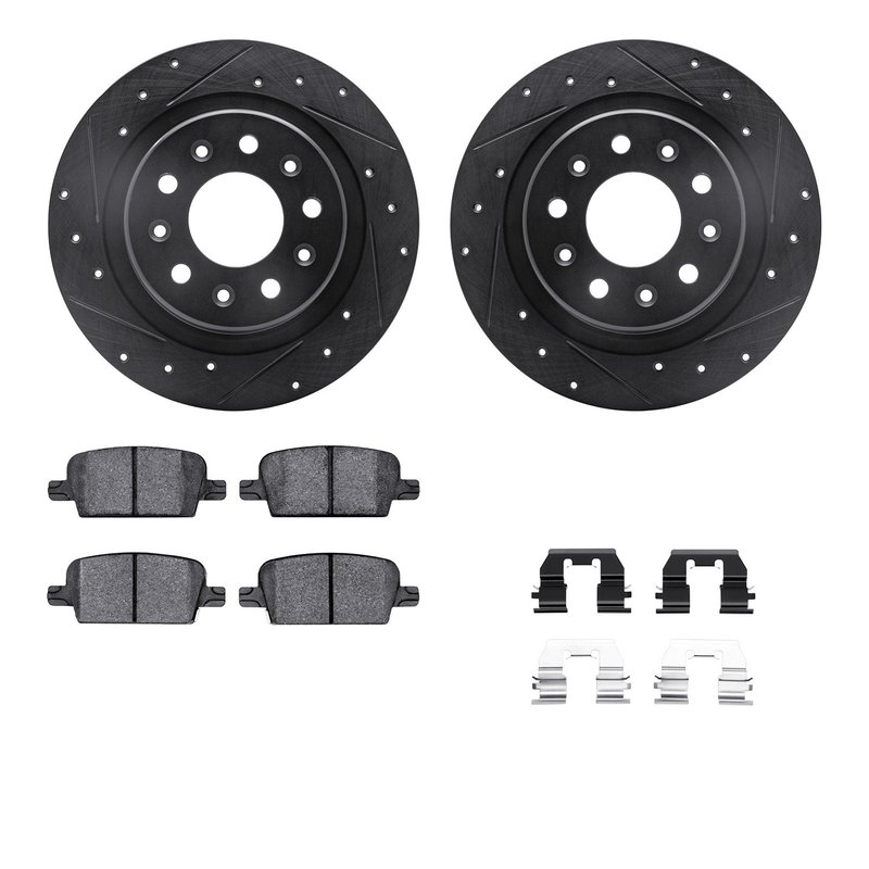 Dynamite Friction 8512-47050 Disc Brake Kit - Rear