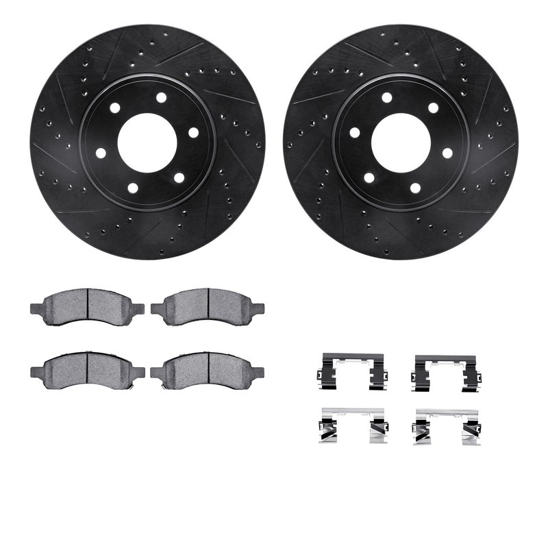 Dynamite Friction 8512-47057 Disc Brake Kit - Front
