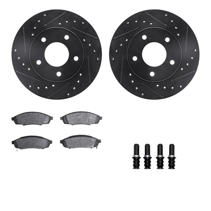 Dynamite Friction 8512-47085 Disc Brake Kit - Front