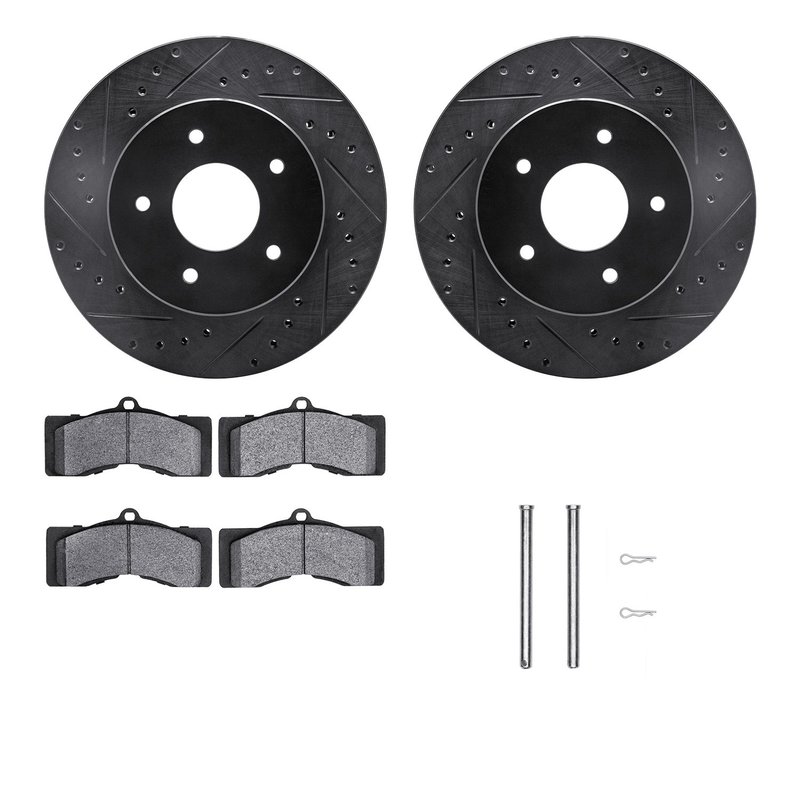 Dynamite Friction 8512-47124 Disc Brake Kit - Front