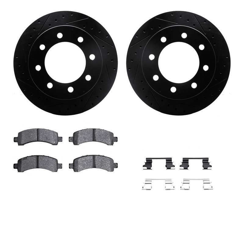 Dynamite Friction 8512-48011 Disc Brake Kit - Rear
