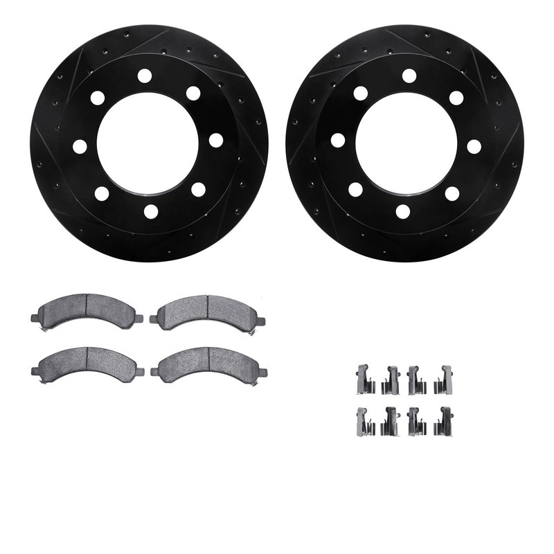 Dynamite Friction 8512-48022 Disc Brake Kit - Rear