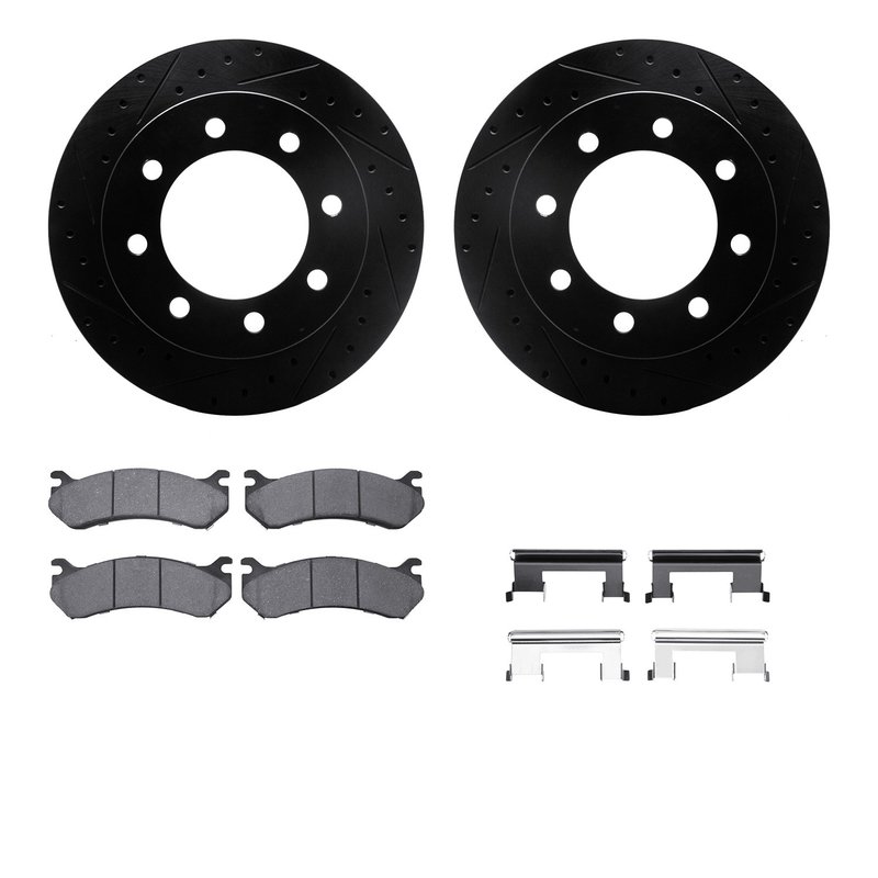 Dynamite Friction 8512-48040 Disc Brake Kit - Rear