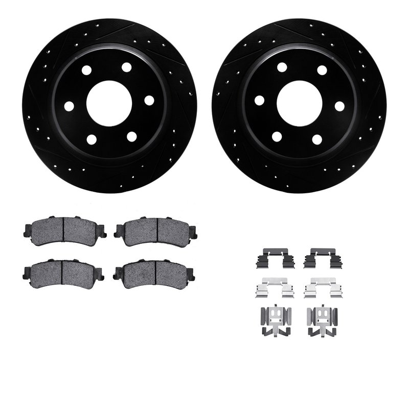 Dynamite Friction 8512-48043 Disc Brake Kit - Rear