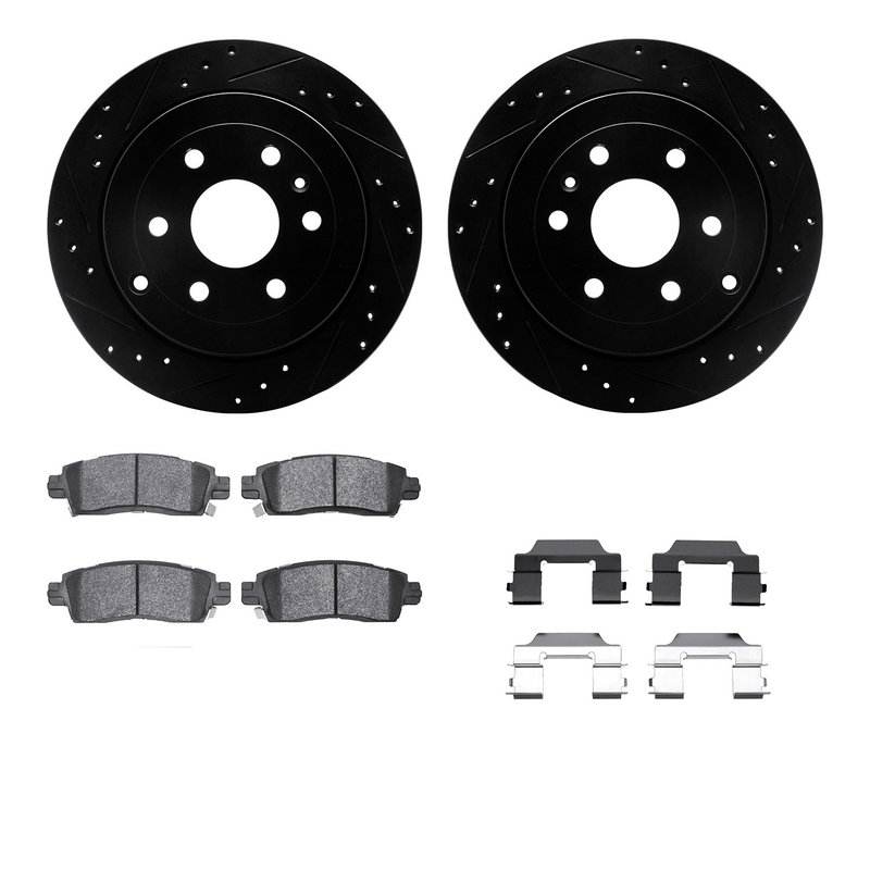 Dynamite Friction 8512-48049 Disc Brake Kit - Rear