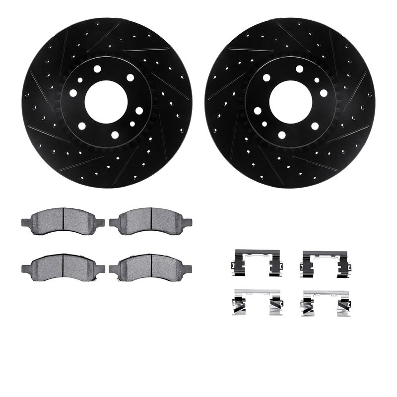 Dynamite Friction 8512-48058 Disc Brake Kit - Front