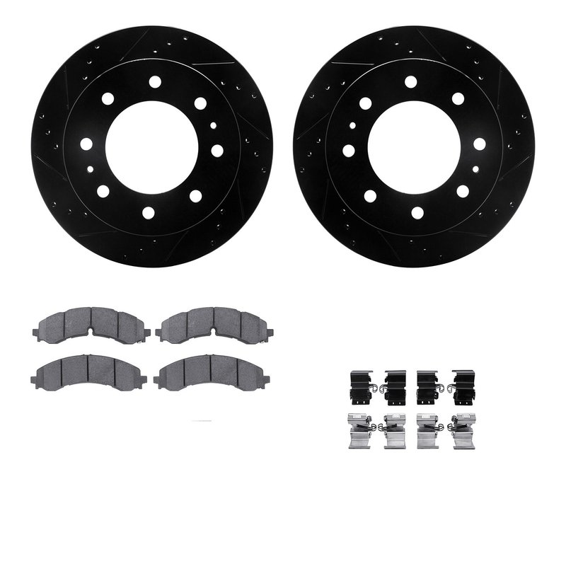 Dynamite Friction 8512-48077 Disc Brake Kit - Rear