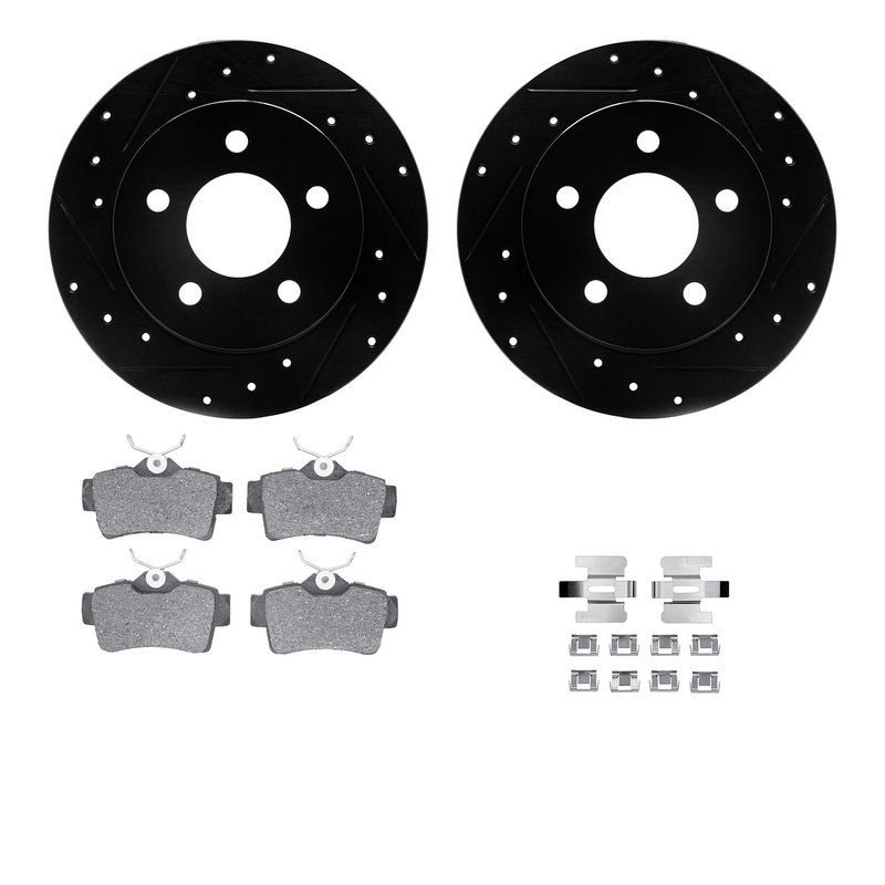 Dynamite Friction 8512-54013 Disc Brake Kit - Rear