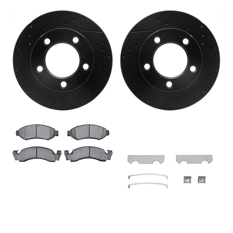 Dynamite Friction 8512-54020 Disc Brake Kit - Front
