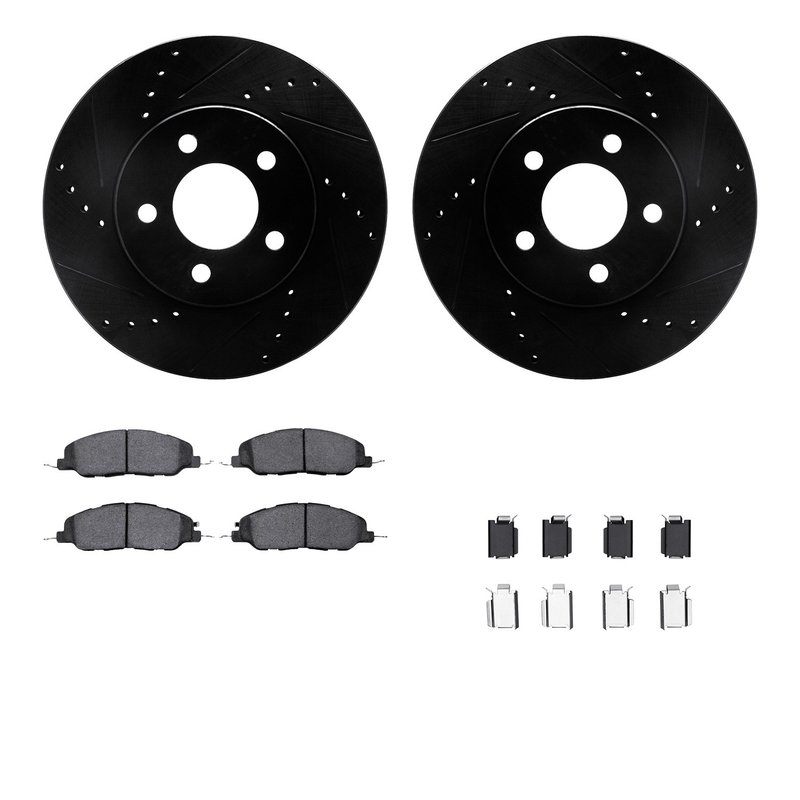 Dynamite Friction 8512-54037 Disc Brake Kit - Front