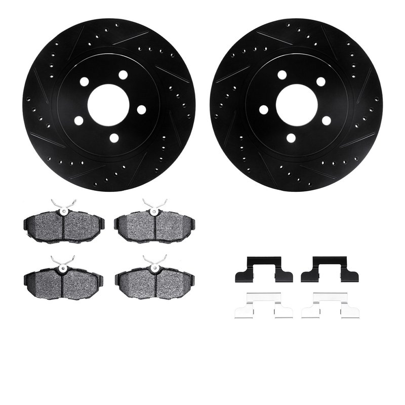 Dynamite Friction 8512-54041 Disc Brake Kit - Rear