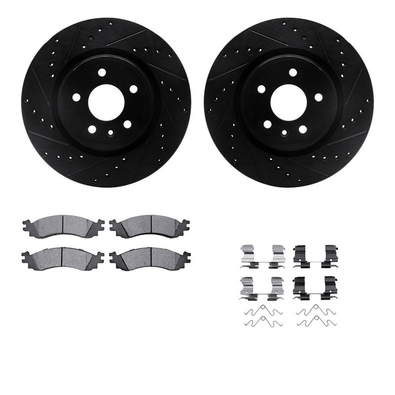 Dynamite Friction 8512-54058 Disc Brake Kit - Front
