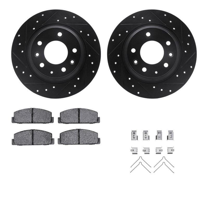 Dynamite Friction 8512-54064 Disc Brake Kit - Rear