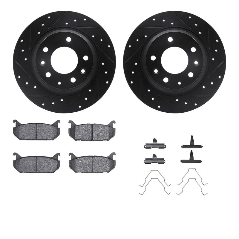 Dynamite Friction 8512-54065 Disc Brake Kit - Rear