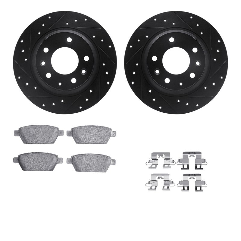 Dynamite Friction 8512-54066 Disc Brake Kit - Rear