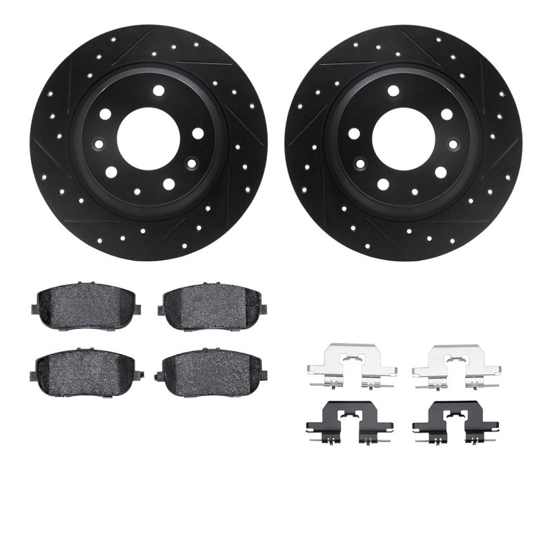 Dynamite Friction 8512-54067 Disc Brake Kit - Rear