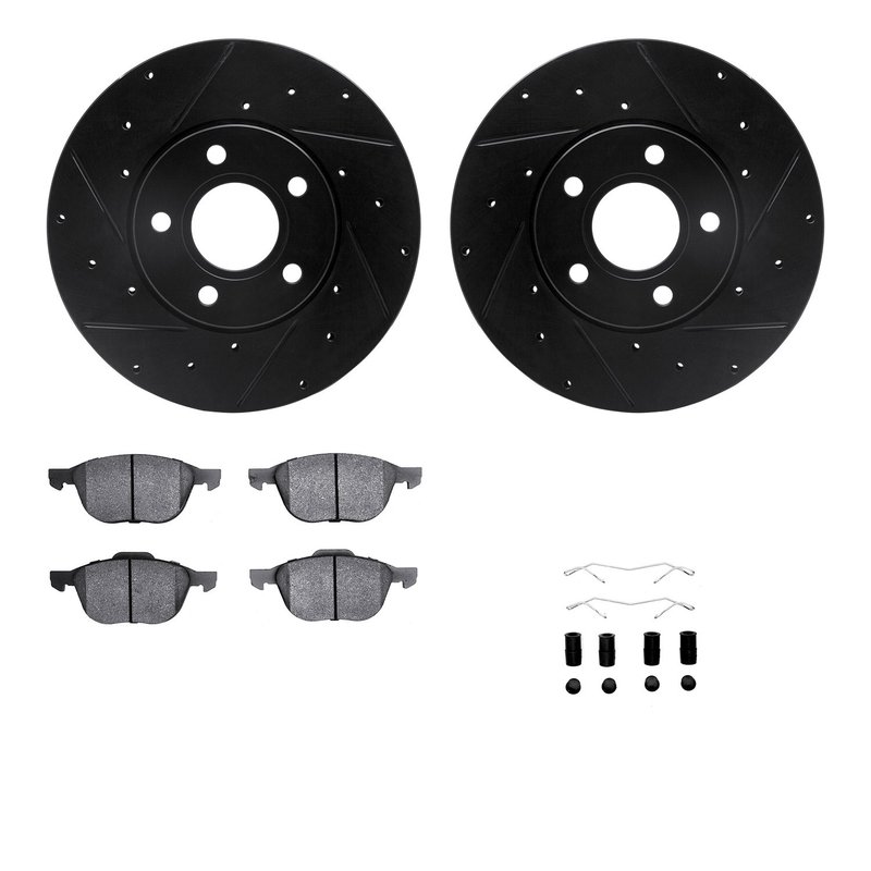 Dynamite Friction 8512-54074 Disc Brake Kit - Front