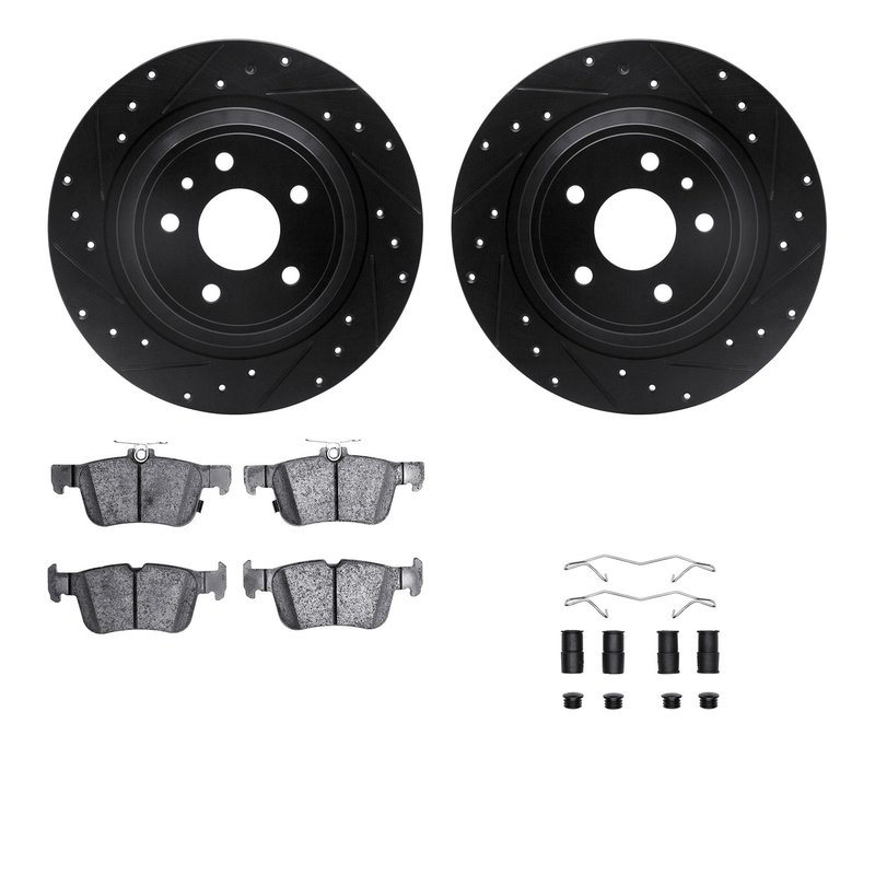 Dynamite Friction 8512-54075 Disc Brake Kit - Rear