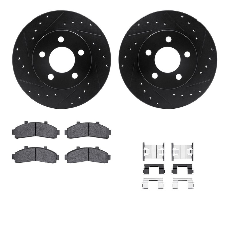 Dynamite Friction 8512-54104 Disc Brake Kit - Front