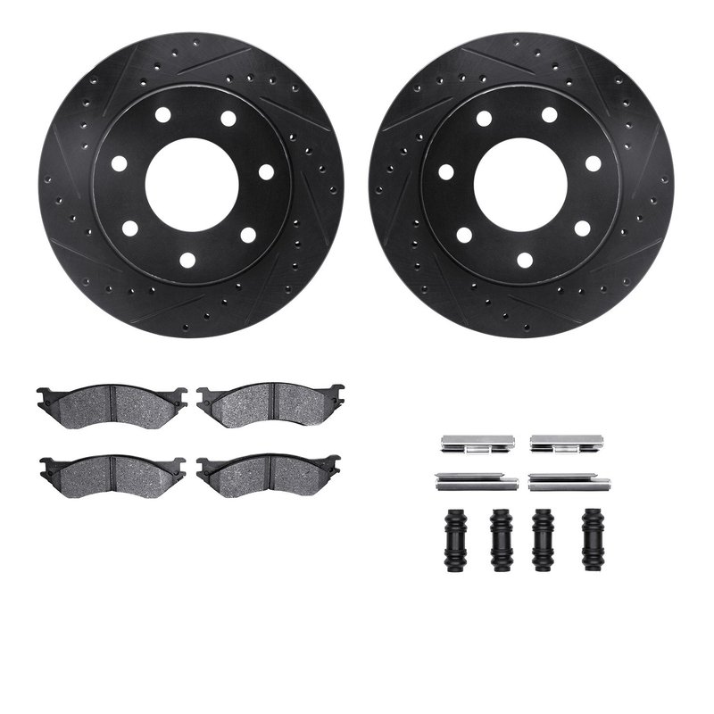 Dynamite Friction 8512-54116 Disc Brake Kit - Front