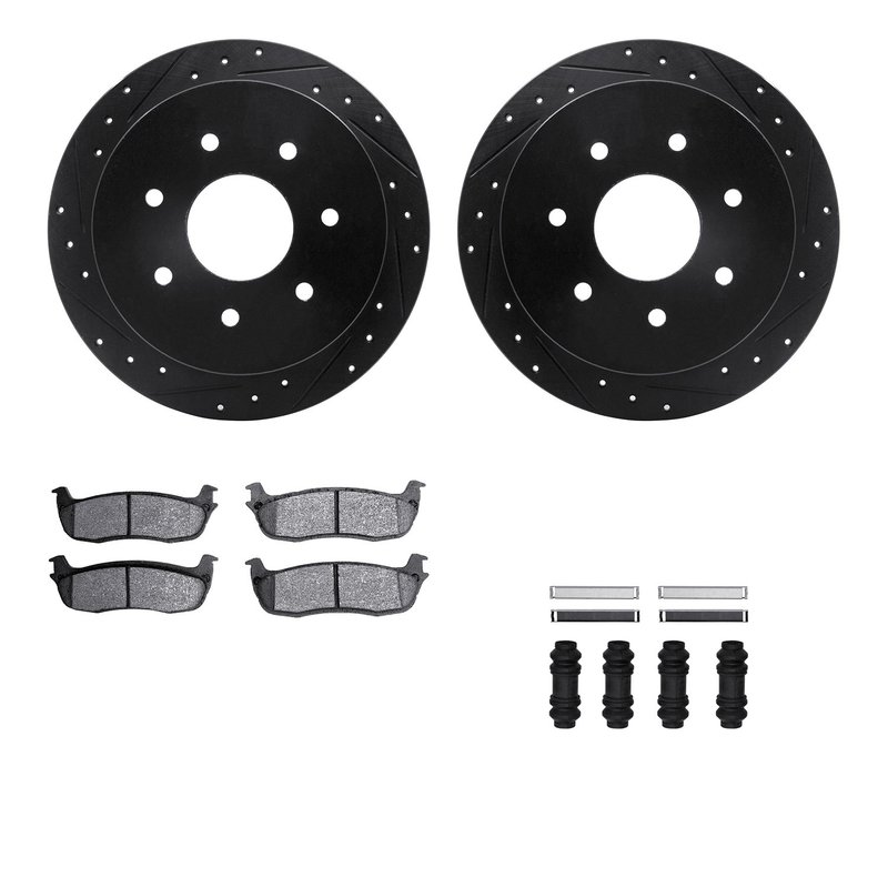 Dynamite Friction 8512-54121 Disc Brake Kit - Rear
