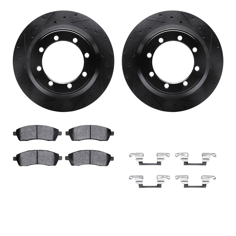 Dynamite Friction 8512-54130 Disc Brake Kit - Rear