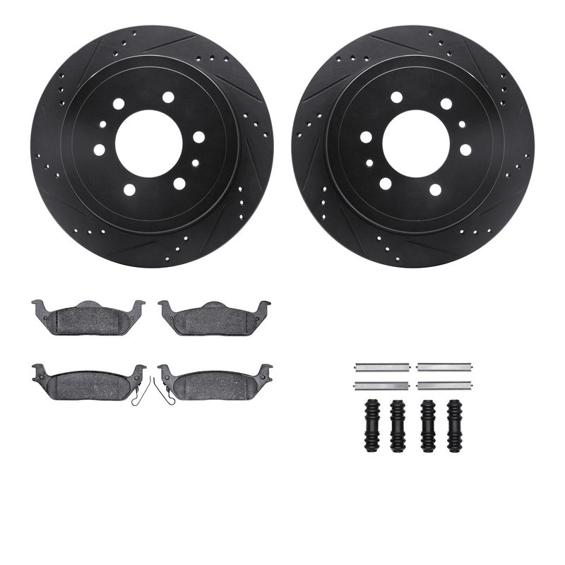 Dynamite Friction 8512-54150 Disc Brake Kit - Rear