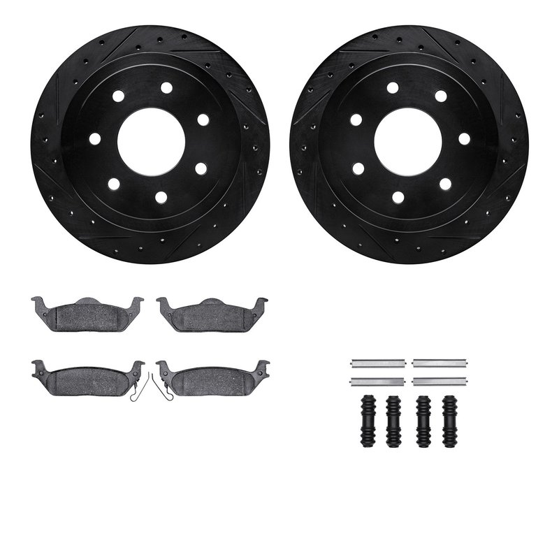 Dynamite Friction 8512-54152 Disc Brake Kit - Rear