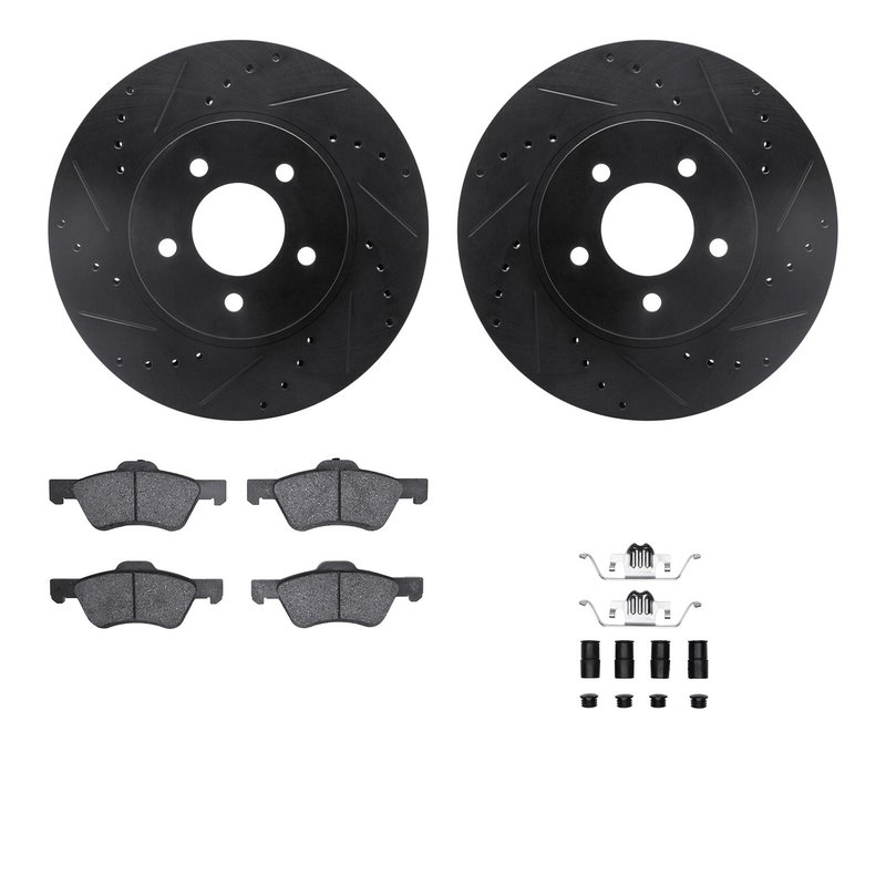 Dynamite Friction 8512-54169 Disc Brake Kit - Front