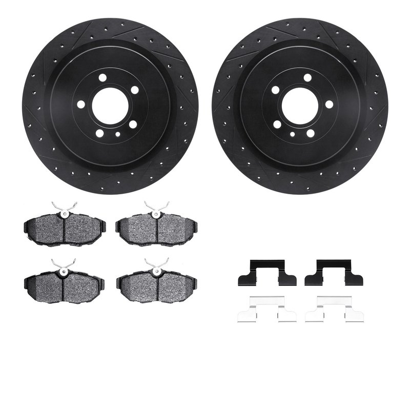 Dynamite Friction 8512-54176 Disc Brake Kit - Rear