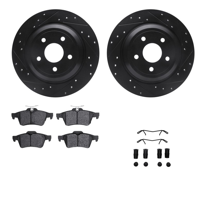 Dynamite Friction 8512-54181 Disc Brake Kit - Rear