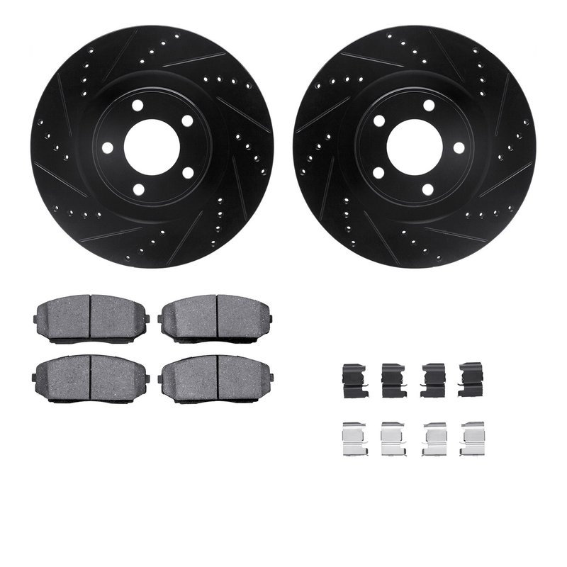 Dynamite Friction 8512-54188 Disc Brake Kit - Front