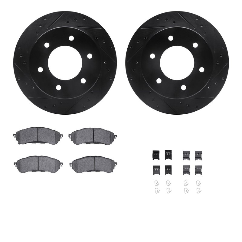 Dynamite Friction 8512-54202 Disc Brake Kit - Rear