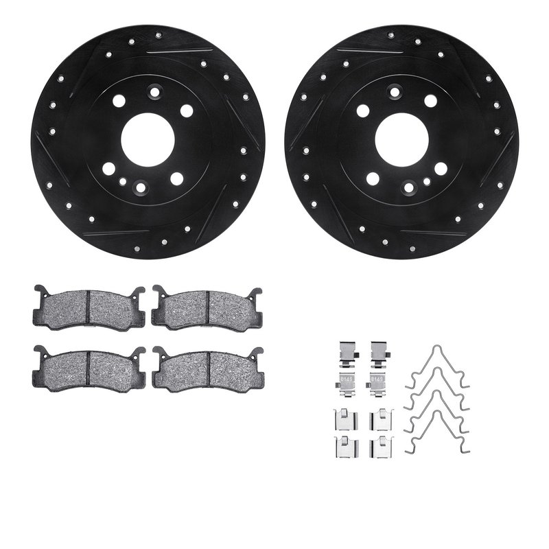 Dynamic Friction 8512-55013 Disc Brake Kit - Rear