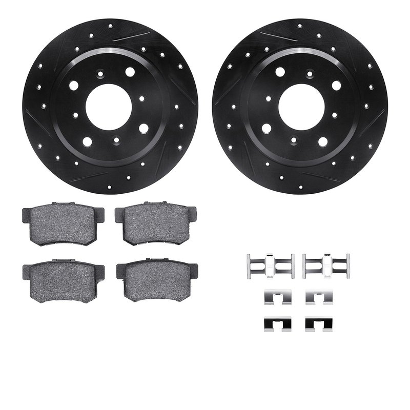 Dynamite Friction 8512-58002 Disc Brake Kit - Rear