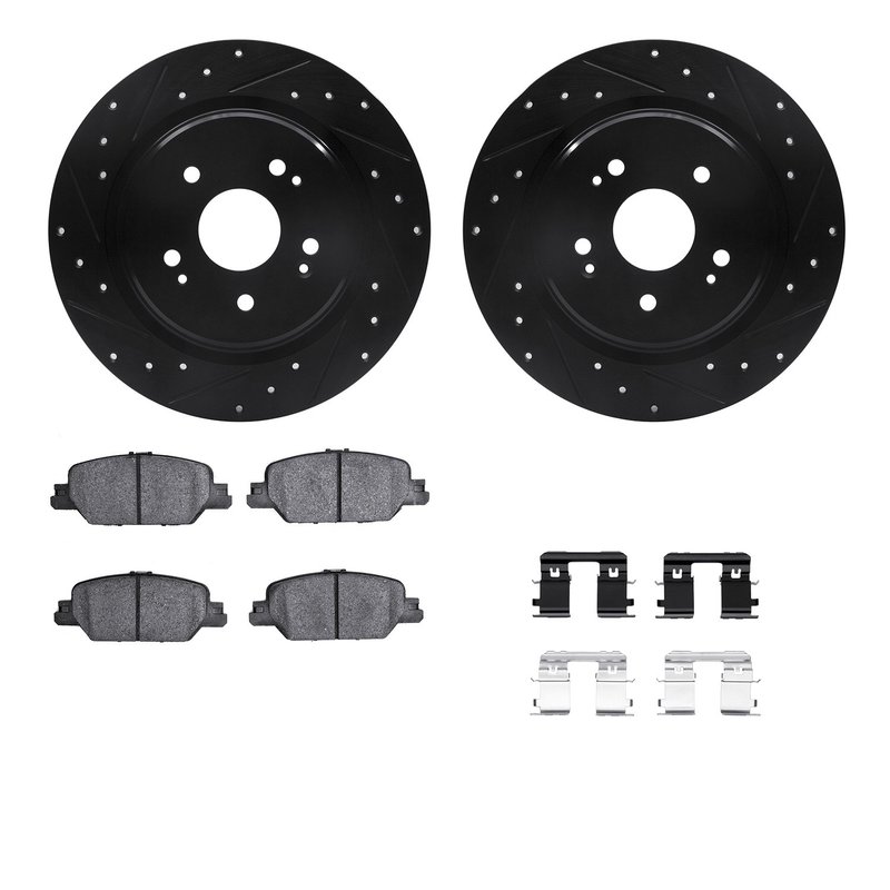 Dynamite Friction 8512-58034 Disc Brake Kit - Rear