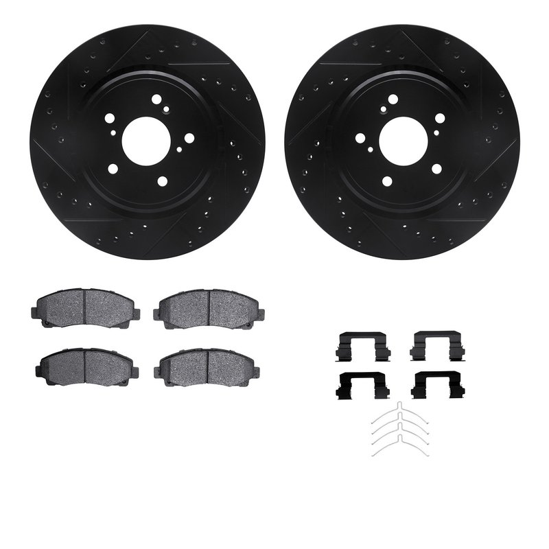 Dynamite Friction 8512-58036 Disc Brake Kit - Front