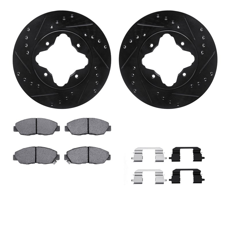 Dynamite Friction 8512-59018 Disc Brake Kit - Front