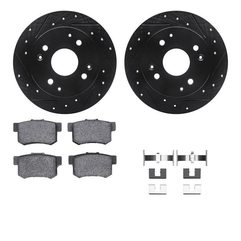 Dynamite Friction 8512-59022 Disc Brake Kit - Rear