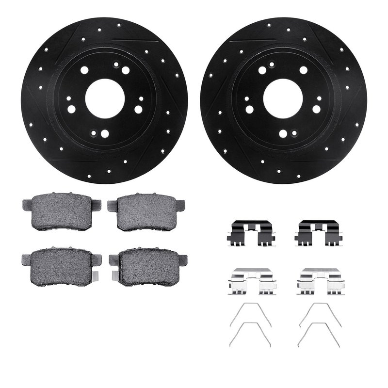 Dynamite Friction 8512-59044 Disc Brake Kit - Rear