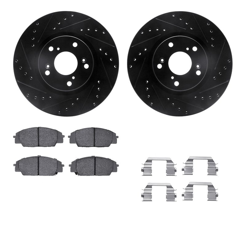 Dynamite Friction 8512-59358 Disc Brake Kit - Front
