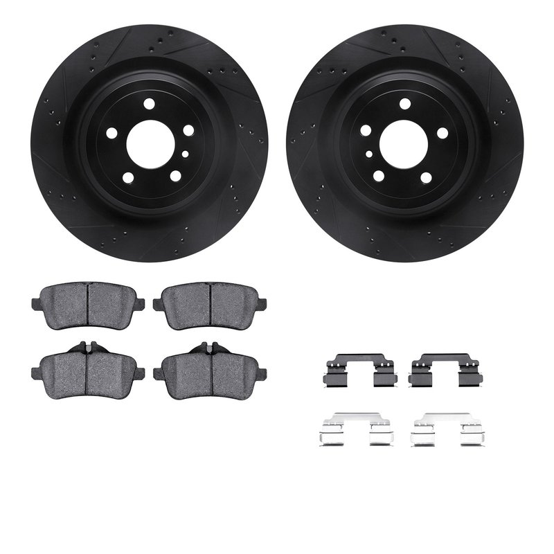 Dynamite Friction 8512-63076 Disc Brake Kit - Rear