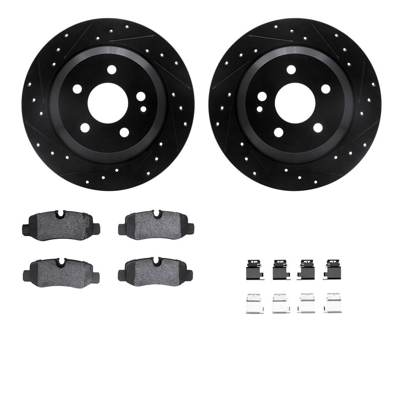 Dynamite Friction 8512-63078 Disc Brake Kit - Rear