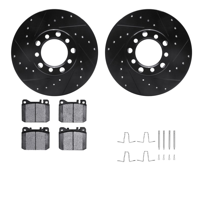 Dynamite Friction 8512-63168 Disc Brake Kit - Front