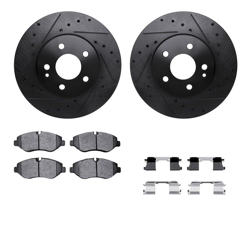 Dynamite Friction 8512-63536 Disc Brake Kit - Front