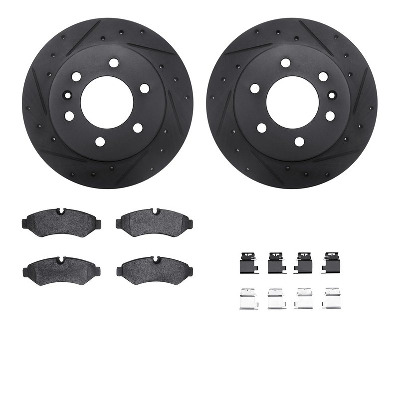 Dynamite Friction 8512-63584 Disc Brake Kit - Rear