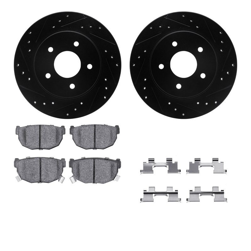 Dynamite Friction 8512-67027 Disc Brake Kit - Rear