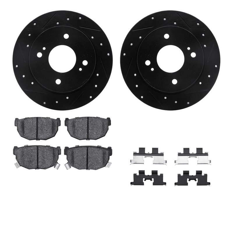 Dynamic Friction 8512-67030 Disc Brake Kit - Rear