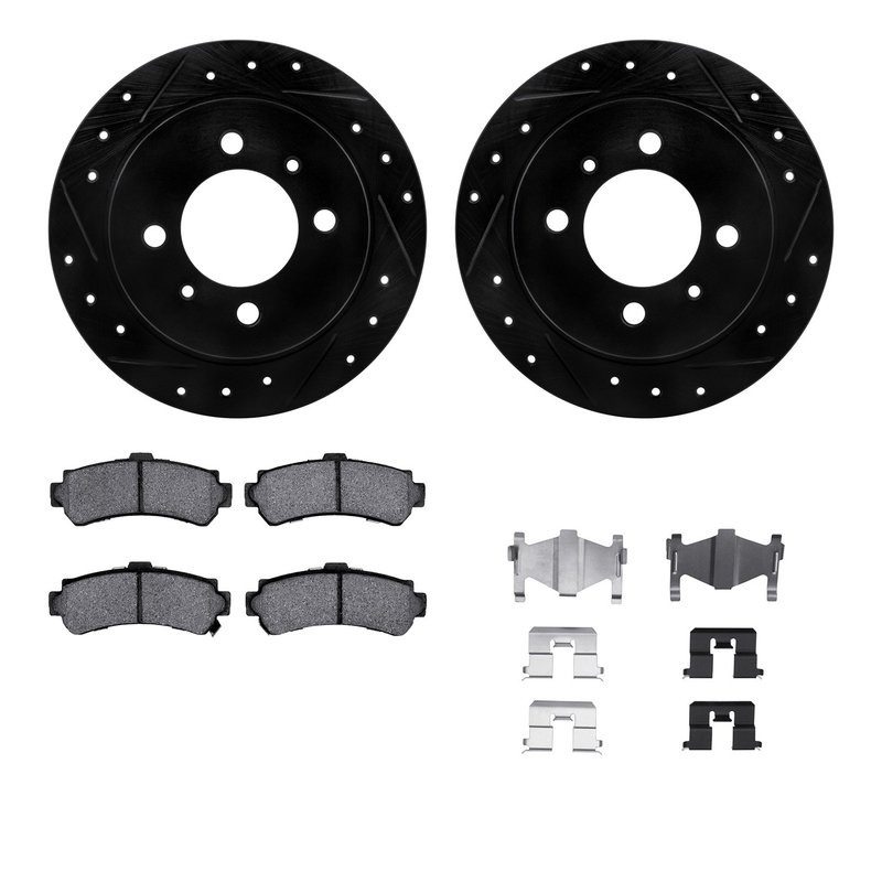 Dynamite Friction 8512-67042 Disc Brake Kit - Rear